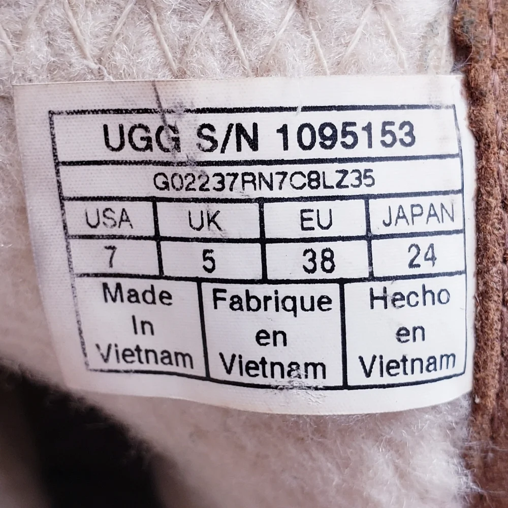 UGG Women's Size 7 Blayre III Boot Snow Boots Chestnut Brown Fur‎ Lined